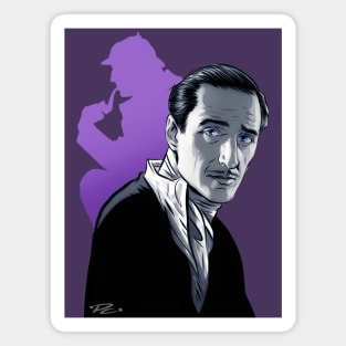 Basil Rathbone - An illustration by Paul Cemmick Magnet